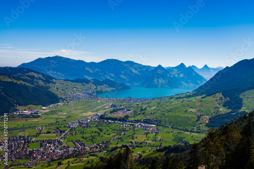 Lake Lucerne, Stanserhorn, Switzerland photo