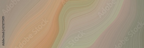abstract flowing header with rosy brown, gray gray and tan colors. fluid curved lines with dynamic flowing waves and curves for poster or canvas
