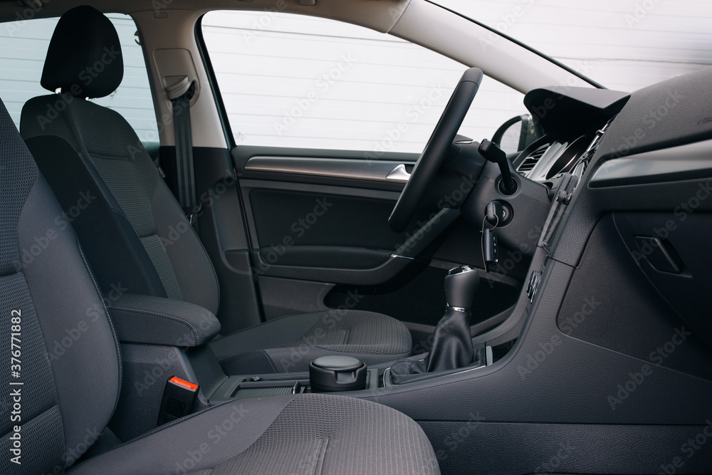 Modern car interior close up Modern car interior close up