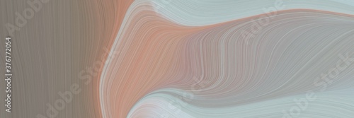 abstract artistic horizontal header with dark gray, pastel blue and old lavender colors. fluid curved flowing waves and curves for poster or canvas