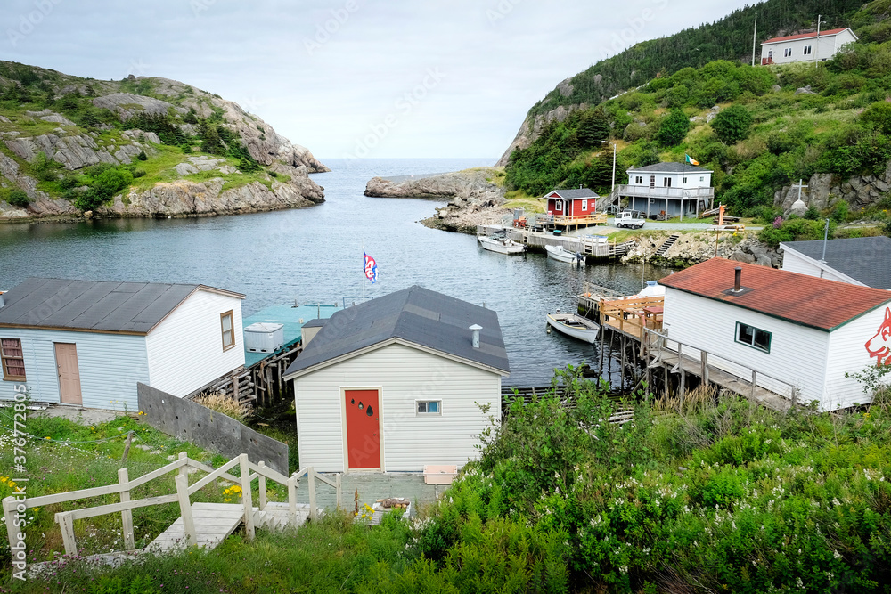 View of bay and waterfront, Saint Johns, Canada View of bay and waterfront, Saint Johns, Canada
