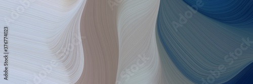 abstract artistic horizontal header with dark gray, dark slate gray and dim gray colors. fluid curved lines with dynamic flowing waves and curves for poster or canvas