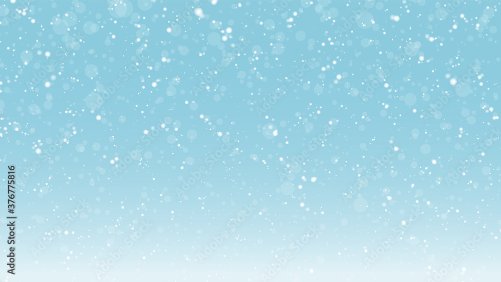 Vector illustration of snow background on blue Vector illustration of snow background on blue