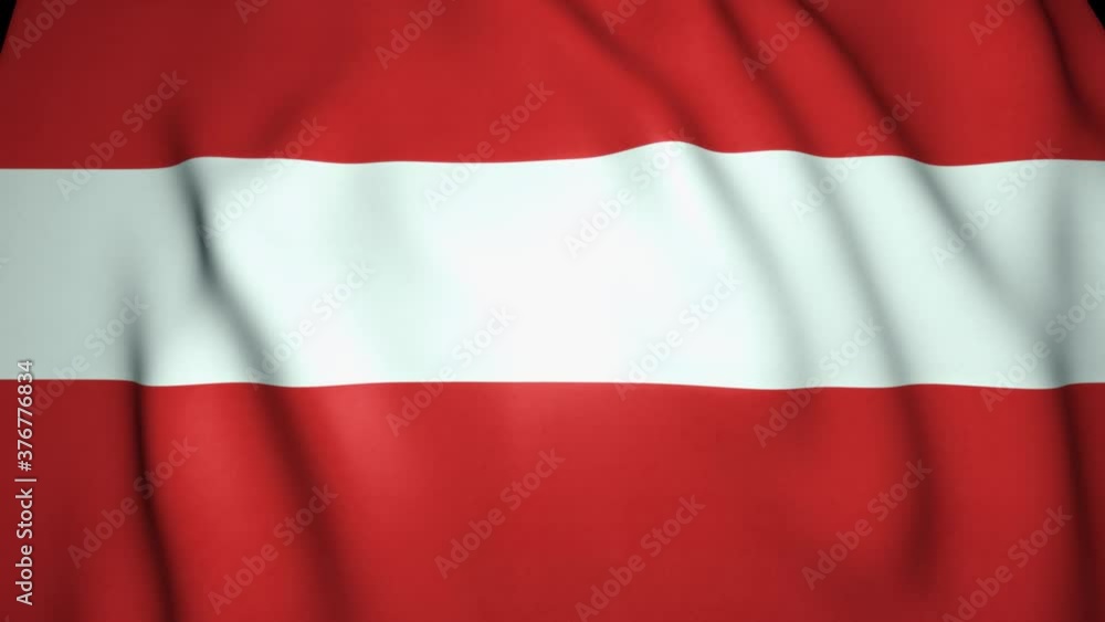 Waving realistic Austria flag in 4K, loop animation Waving realistic Austria flag in 4K, loop animation