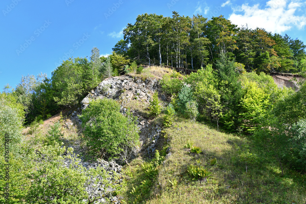 Der Umpfen, ein ehemaliger Steinbruch bei Fischbach in der Rhön