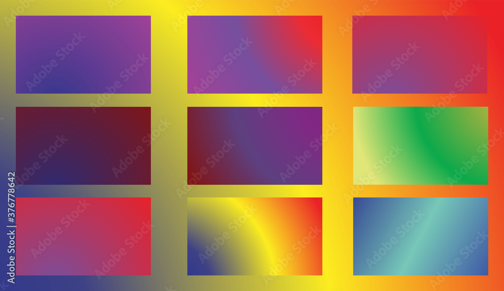 6 colorful, colorful gradient backrounds