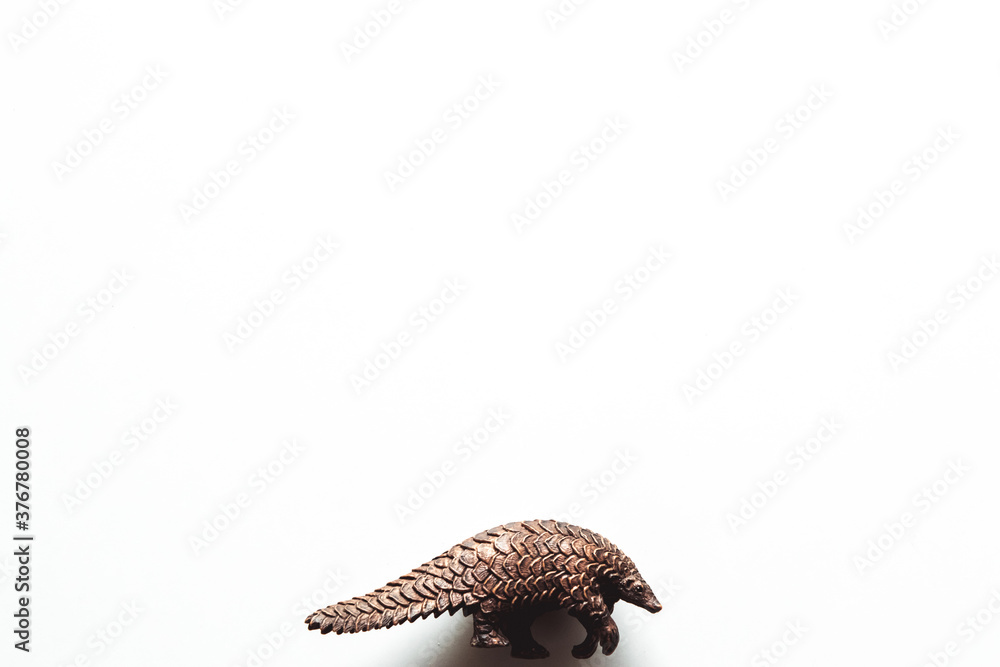 Armadillo toy isolated on a white background Armadillo toy isolated on a white background