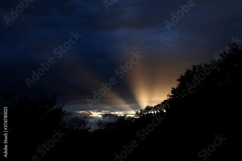 Sunset in the mountains