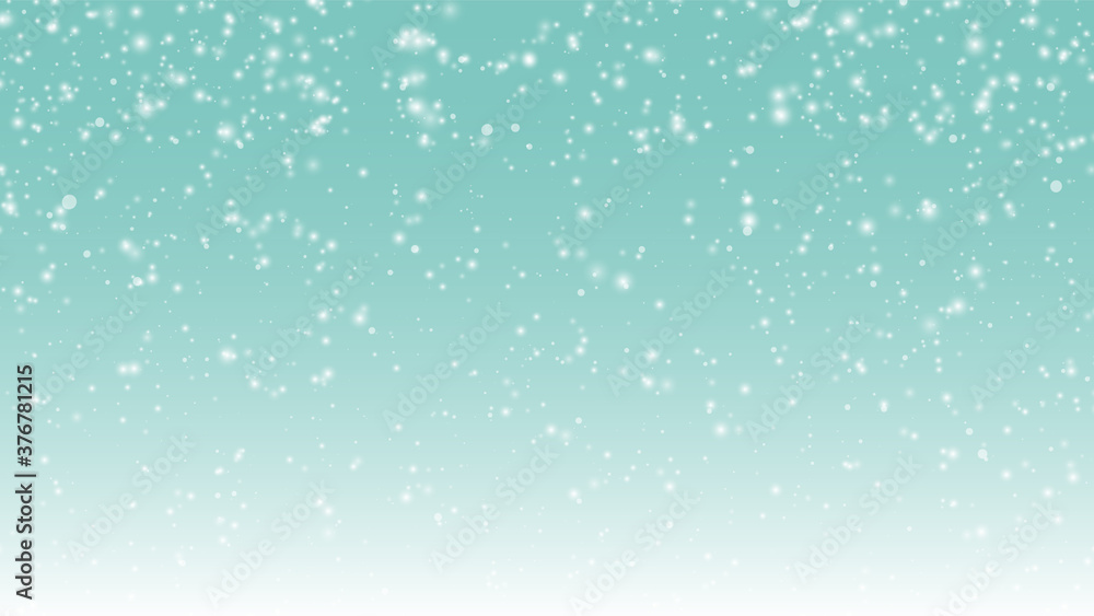 Illustration of snow background on blue