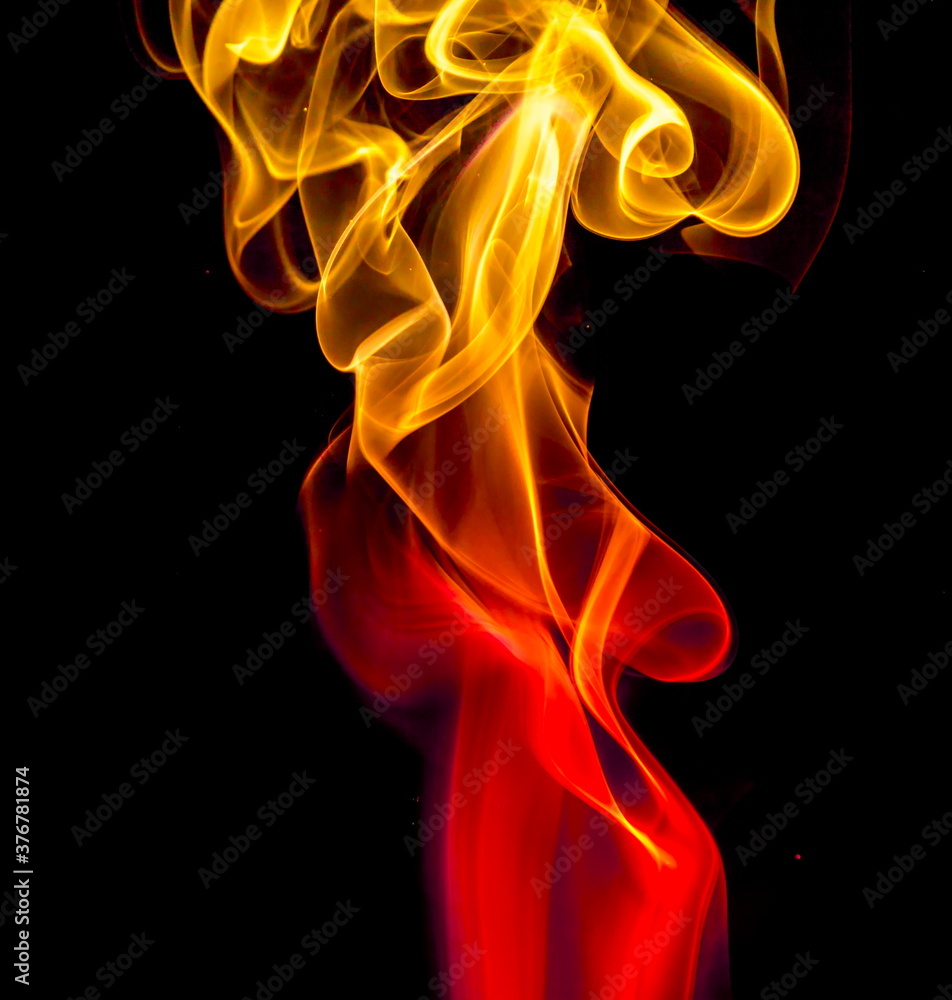 Colored smoke on black background Colored smoke on black background