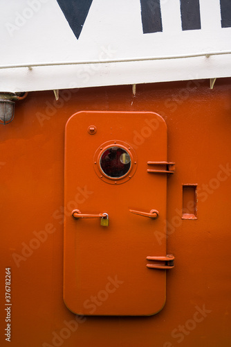 Detail of an old fishing boat