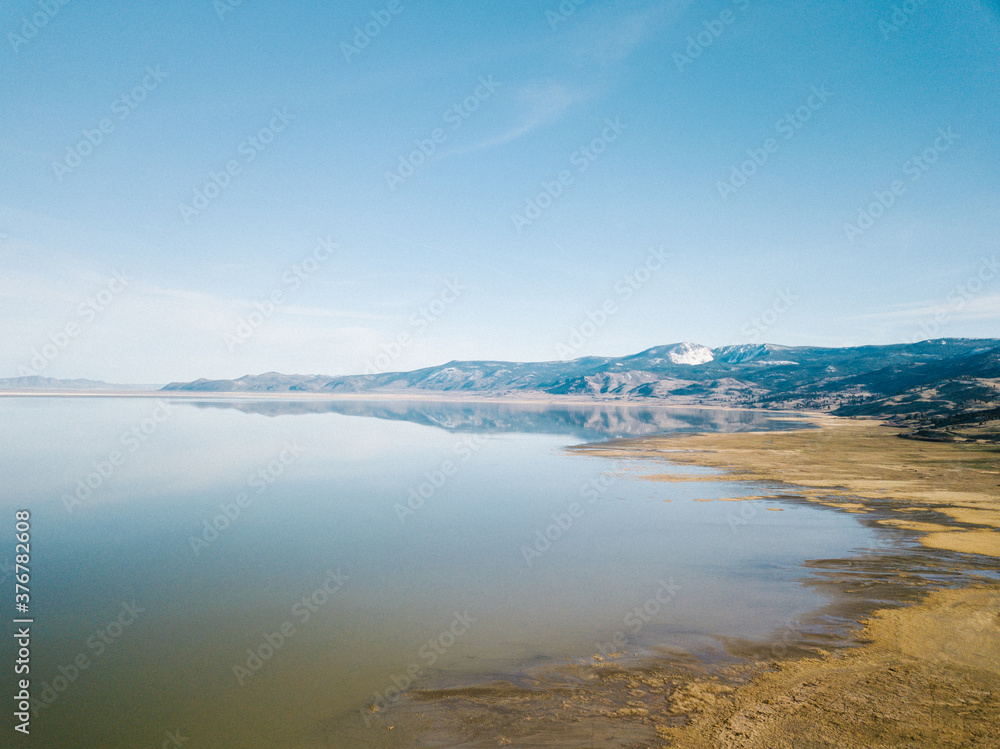 View of Summer Lake against blue sky View of Summer Lake against blue sky