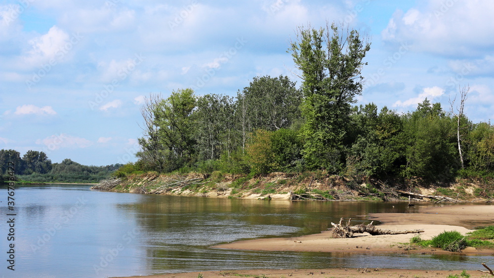 fine view on the River Vistula by Warsaw