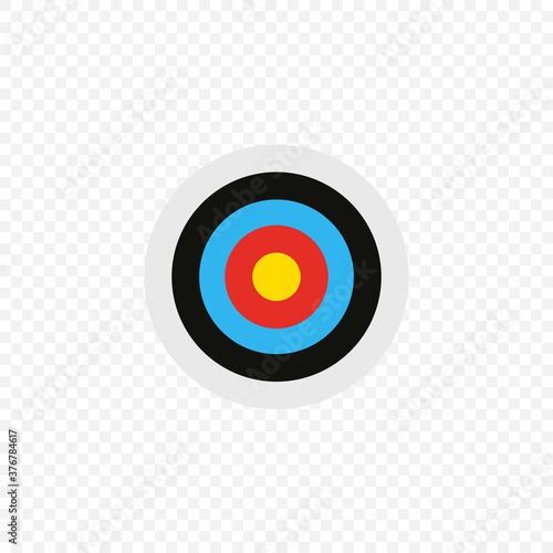 Daetboard simple illustration, target, business goal icon concept in vector flat