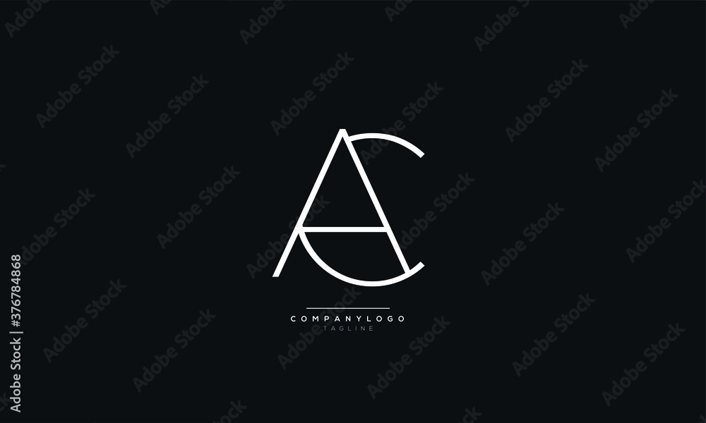 CA or AC Letter Business Logo Design Alphabet Icon Vector Monogram ...