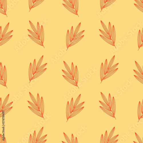 Seamless floral pattern with leaves can be used for textile printing, wallpaper, background