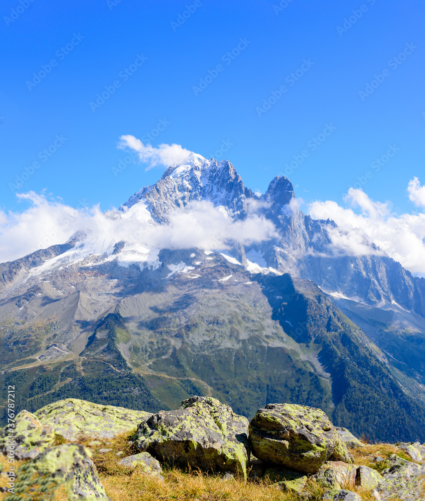 Aiguille verte et la grand dru, Chamonix Mont-Blanc