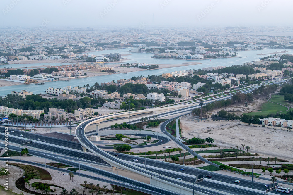 Early Morning View of Lusail Flyover