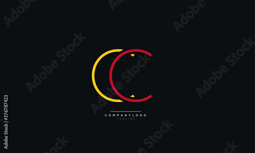 Letter CC Business Logo Design Alphabet Icon Vector Monogram