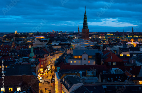 Wallpaper Mural View of Copenhagen cityscape during sunset Torontodigital.ca