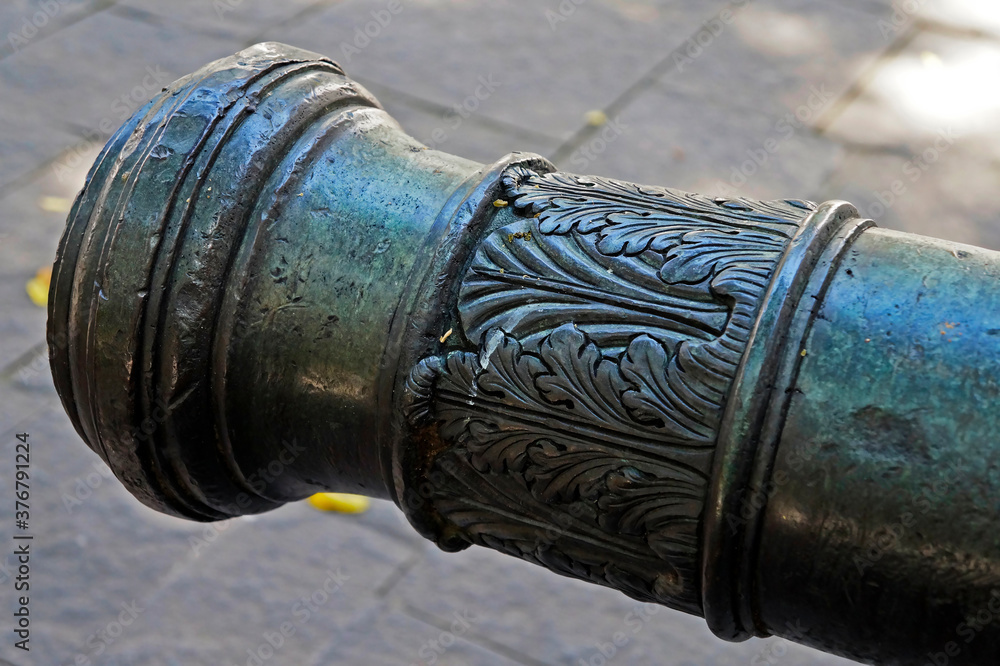Cannon ornaments (detail), Rio de Janeiro, Brazil Cannon ornaments (detail), Rio de Janeiro, Brazil