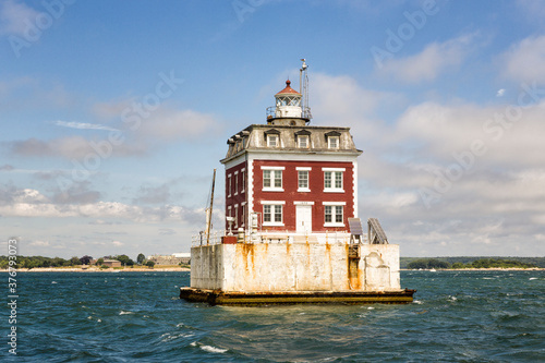 New London Ledge Light House in Thames River photo