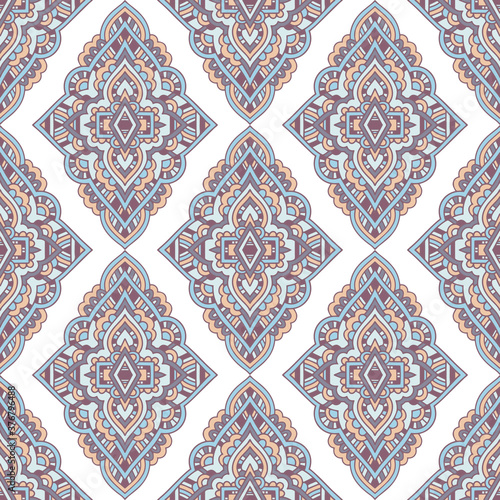 Ethnic tribal pattern. Outline, hand drawn illustration of ethnic tribal vector pattern for web design