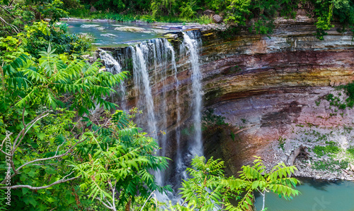 majestic beautiful gorgeous inviting view of Balls Falls at Niagara escarpment green belt, Ontario, Canada
