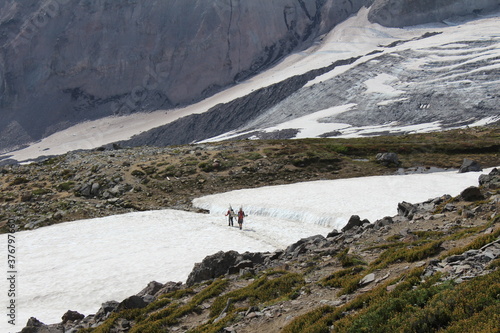 Hikers in the mountains