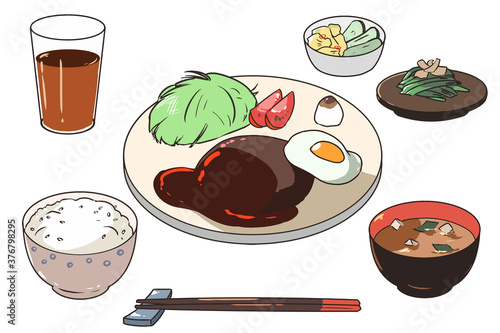 ハンバーグ定食