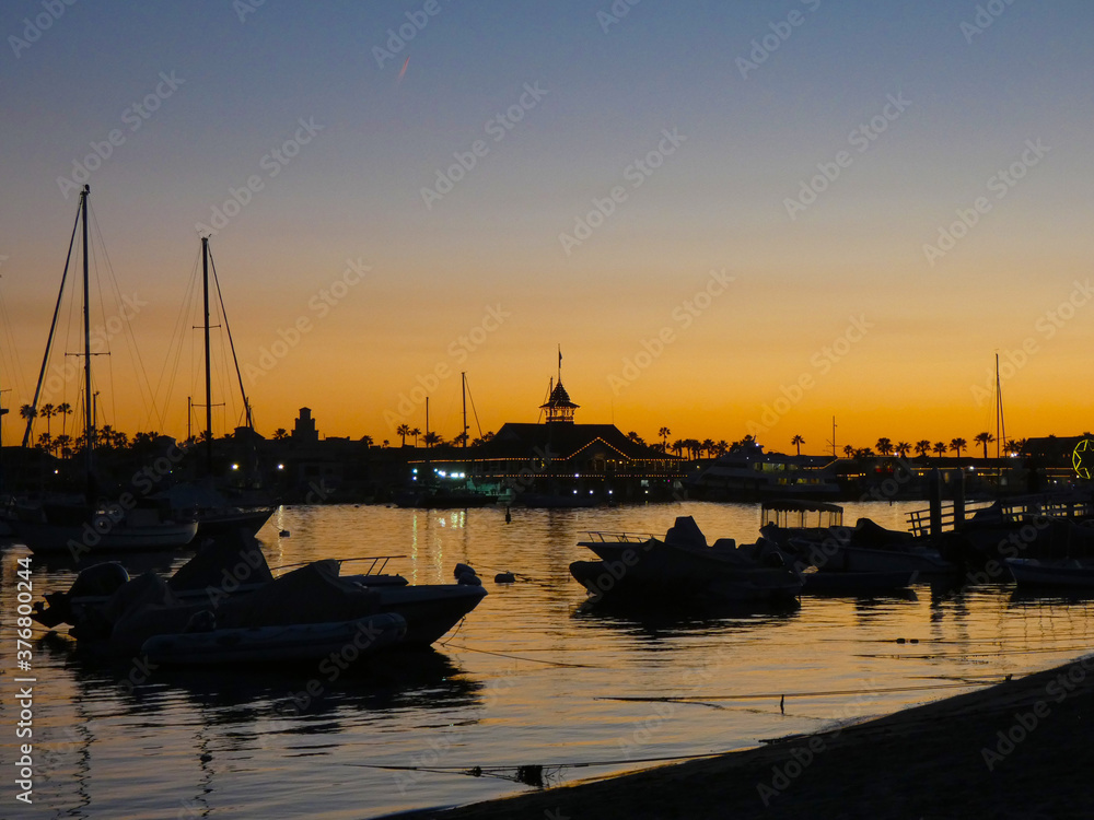 Sunset Newport Beach Harbor 