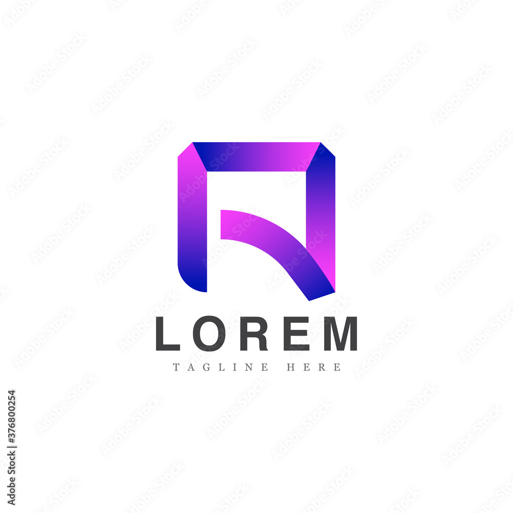 Initial letter A and R logo design with abstract modern style Initial letter A and R logo design with abstract modern style