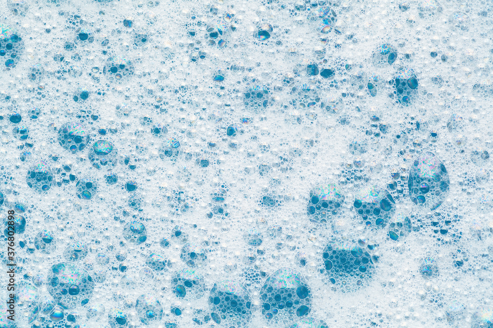 washing froth top view washing froth top view