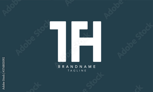 Alphabet letters Initials Monogram logo TH, HT, T and H