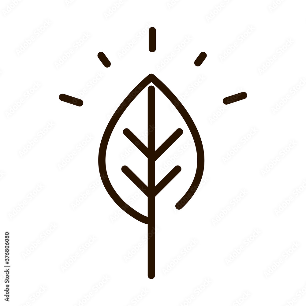 leaf nature ecology environment line icon leaf nature ecology environment line icon