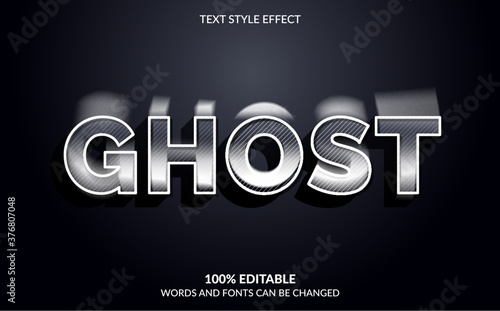 Editable Text Effect, Ghost Text Style