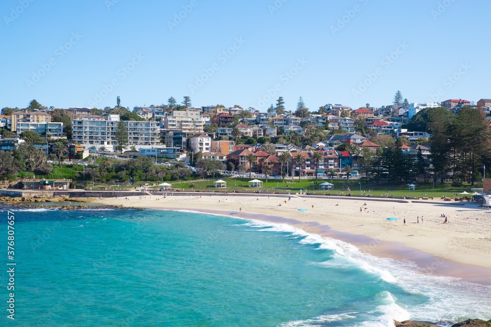 View of Bronte Beach Sydney NSW Australia View of Bronte Beach Sydney NSW Australia