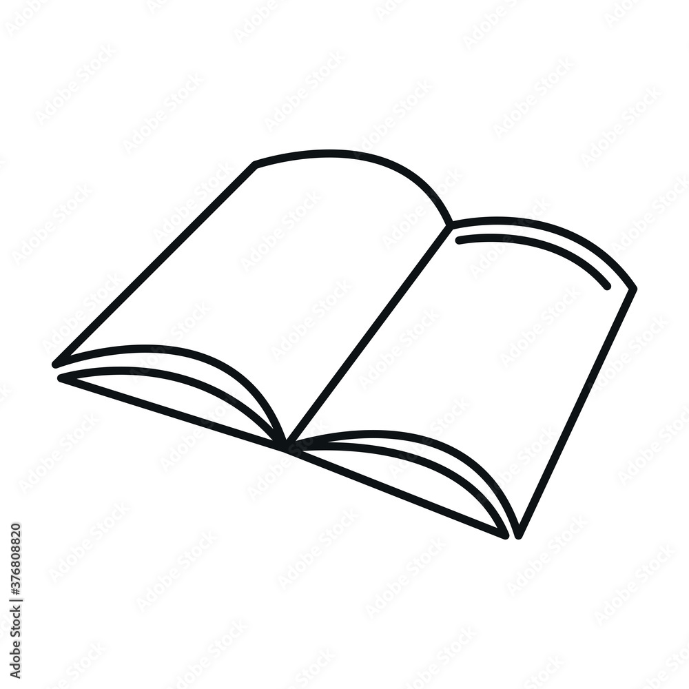 back to school, open book learn elementary education line icon style back to school, open book learn elementary education line icon style
