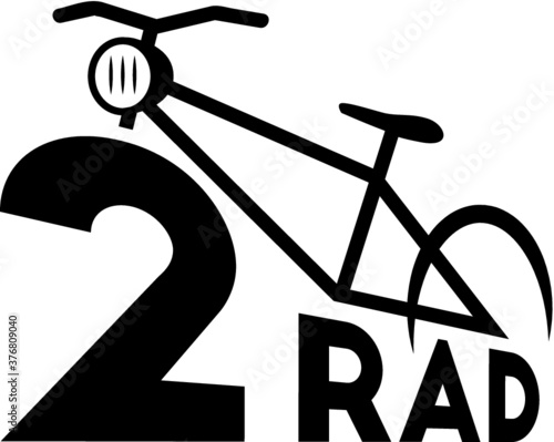 Fahrrad Logo, Fahrrad Firma 2-Rad Illustration