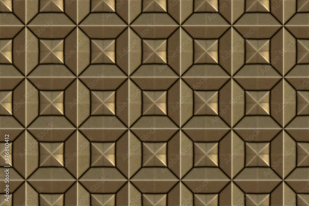metal element tile and render design metal element tile and render design