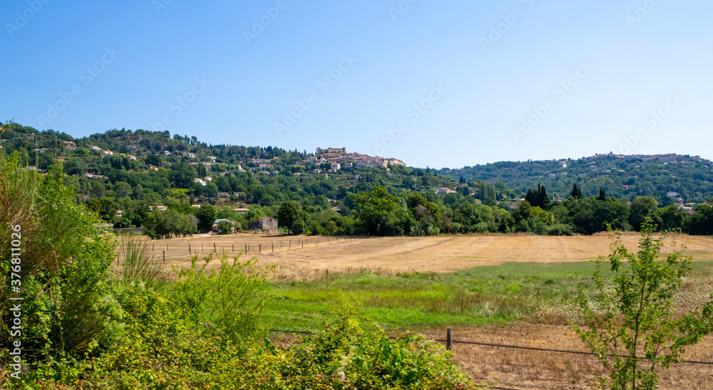 countryside village in Provence in summer (Fayence, Var)