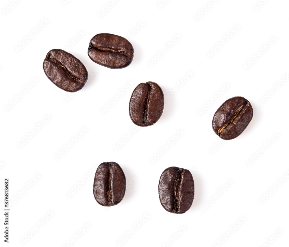 Coffee beans. Isolated on white background. Coffee beans. Isolated on white background.