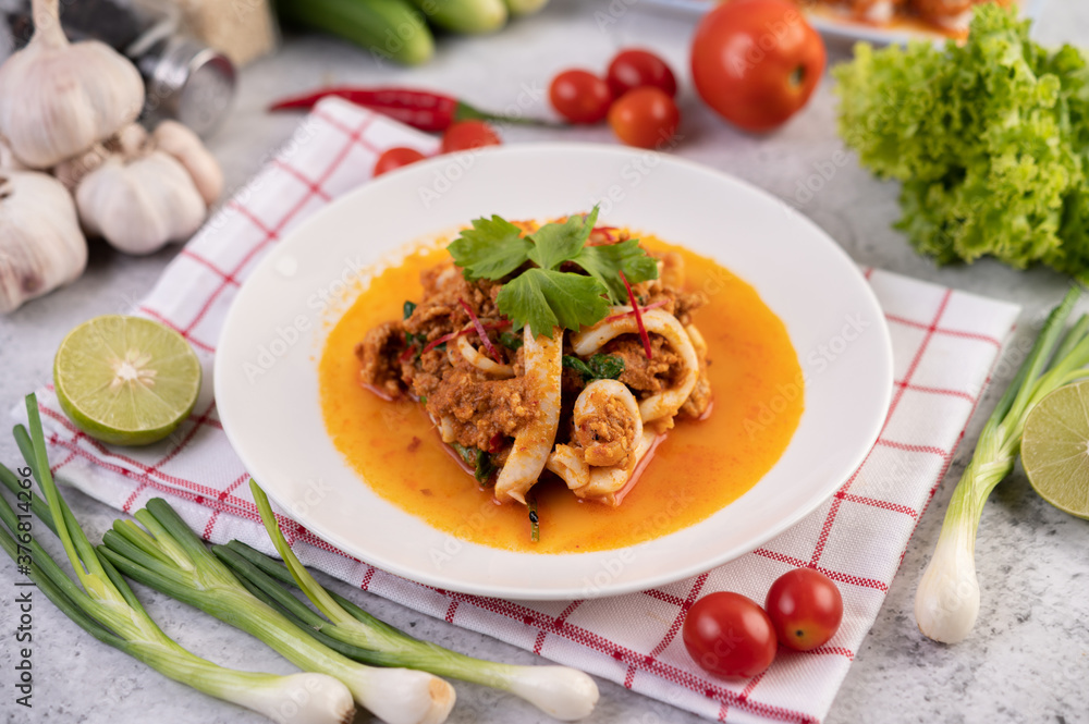 Stir-Fried Squid with Curry Powder. Stir-Fried Squid with Curry Powder.