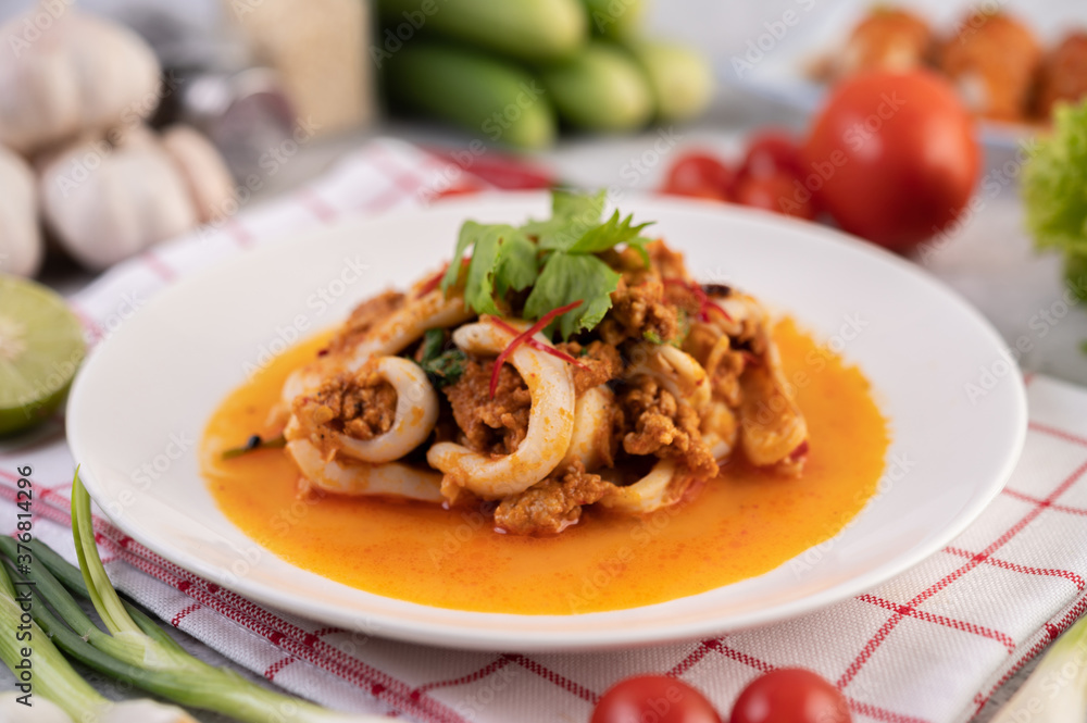 Stir-Fried Squid with Curry Powder. Stir-Fried Squid with Curry Powder.