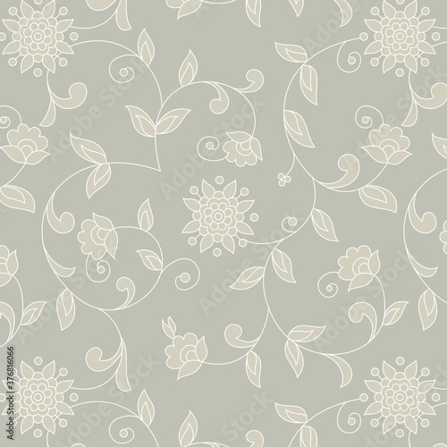 traditional Indian paisley pattern on background