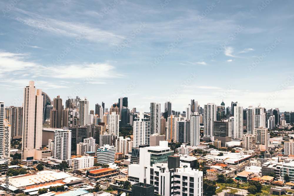 Fototapeta premium Panama City Buildings - Downtown skyline 