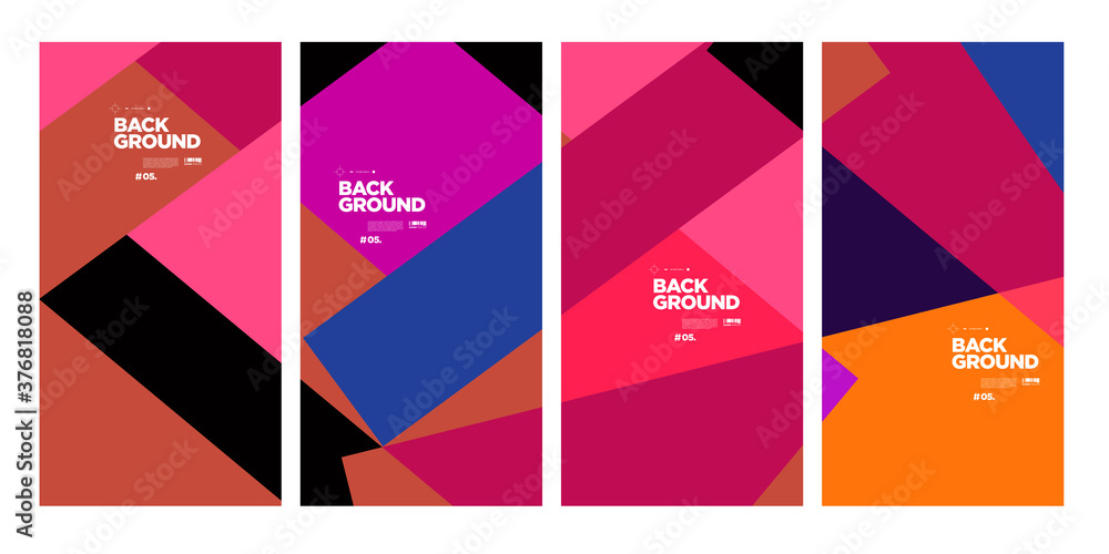 Vector colorful abstract geometric background for banner and social media