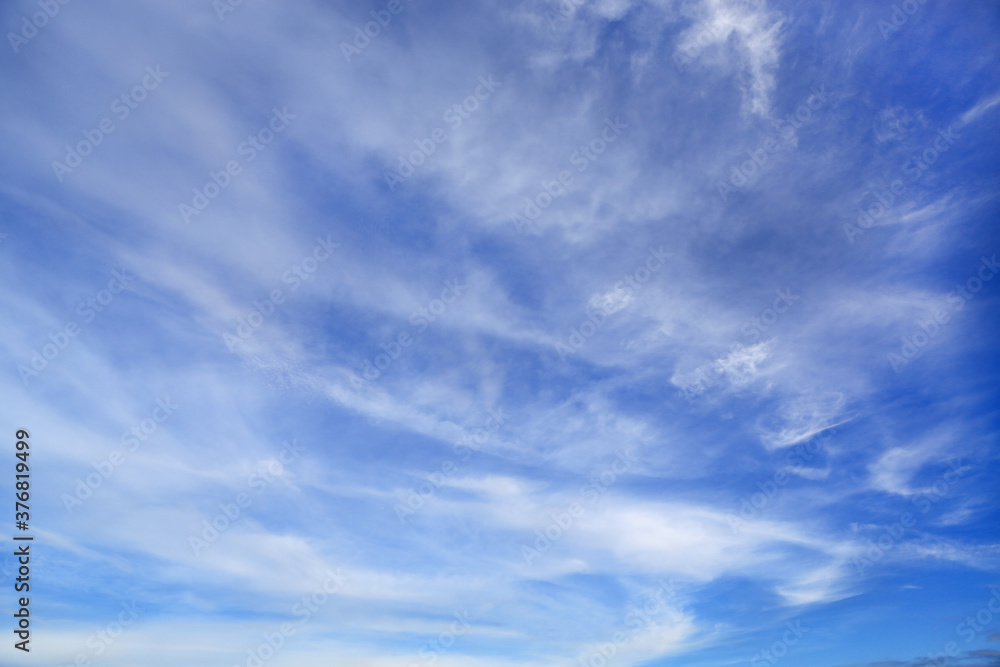 blue sky with white soft cloud background