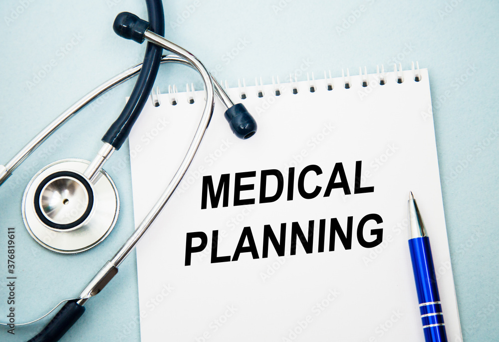 Medicine concept. MEDICAL PLANNING written on notepad with space. Medicine concept. MEDICAL PLANNING written on notepad with space.
