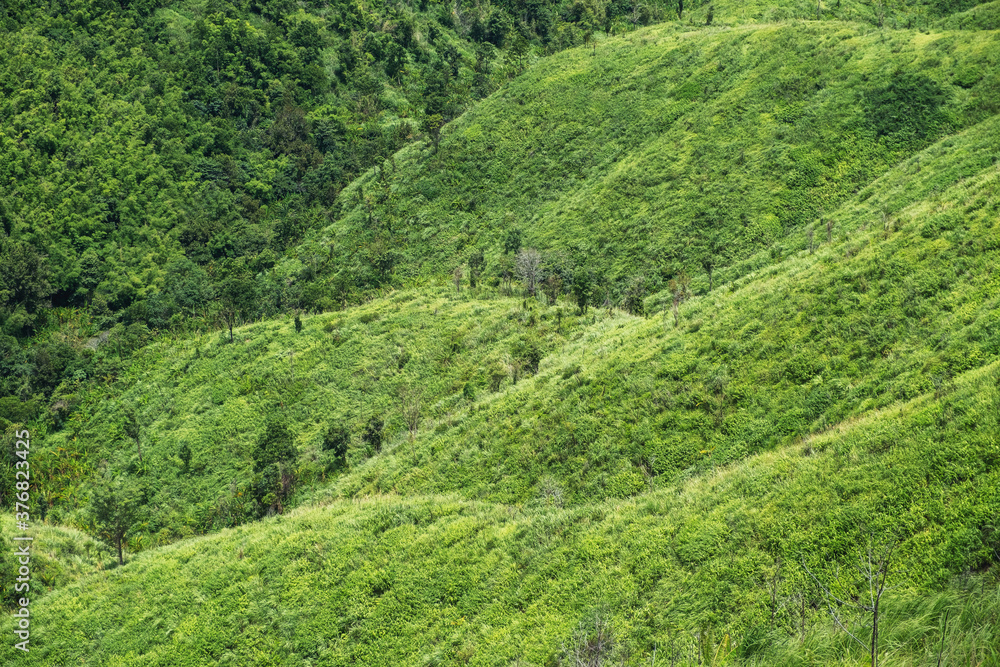 Landscape image of a beautiful mountains ranges view